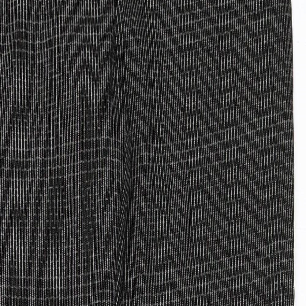 Womens UK Size 8 F&F Regular Fit Capri Black Trousers