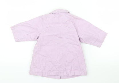Marks and Spencer Girls Purple   Jacket Coat Size 3-6 Months