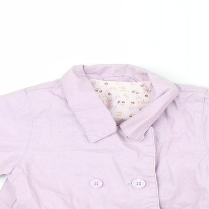 Marks and Spencer Girls Purple   Jacket Coat Size 3-6 Months