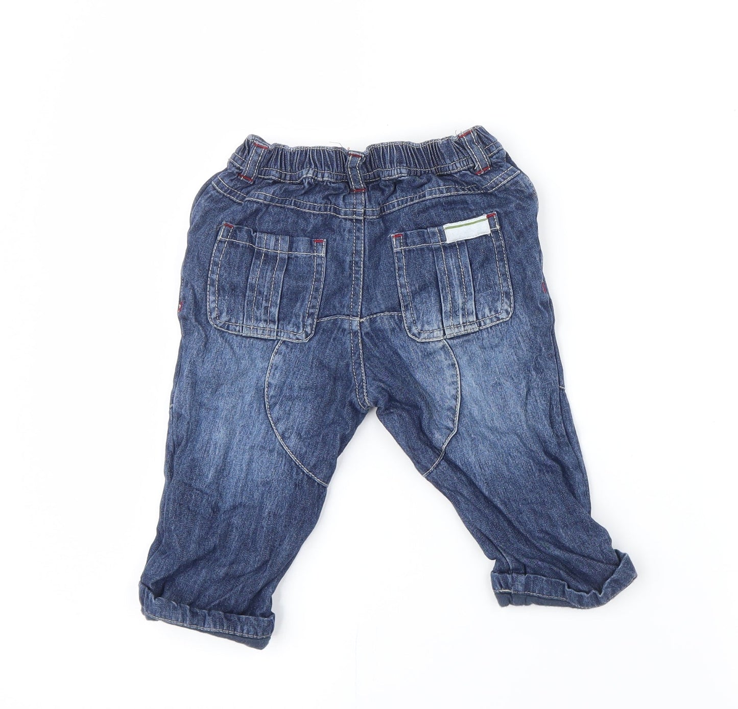 Blue Zoo Boys Blue  Denim Capri Jeans Size 9-12 Months