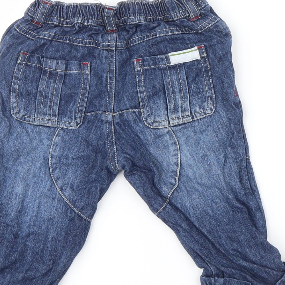 Blue Zoo Boys Blue  Denim Capri Jeans Size 9-12 Months