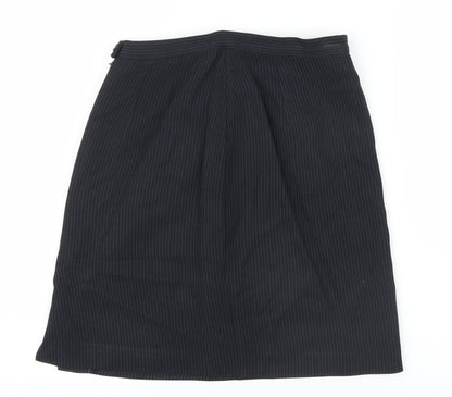 Marks and Spencer Womens Black Striped  Straight & Pencil Skirt Size 10