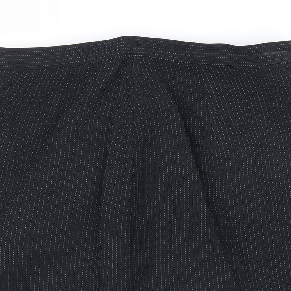 Marks and Spencer Womens Black Striped  Straight & Pencil Skirt Size 10