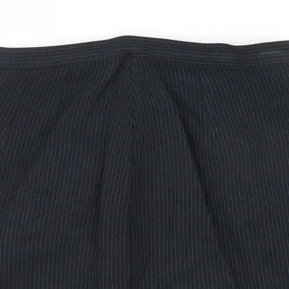 Marks and Spencer Womens Black Striped  Straight & Pencil Skirt Size 10