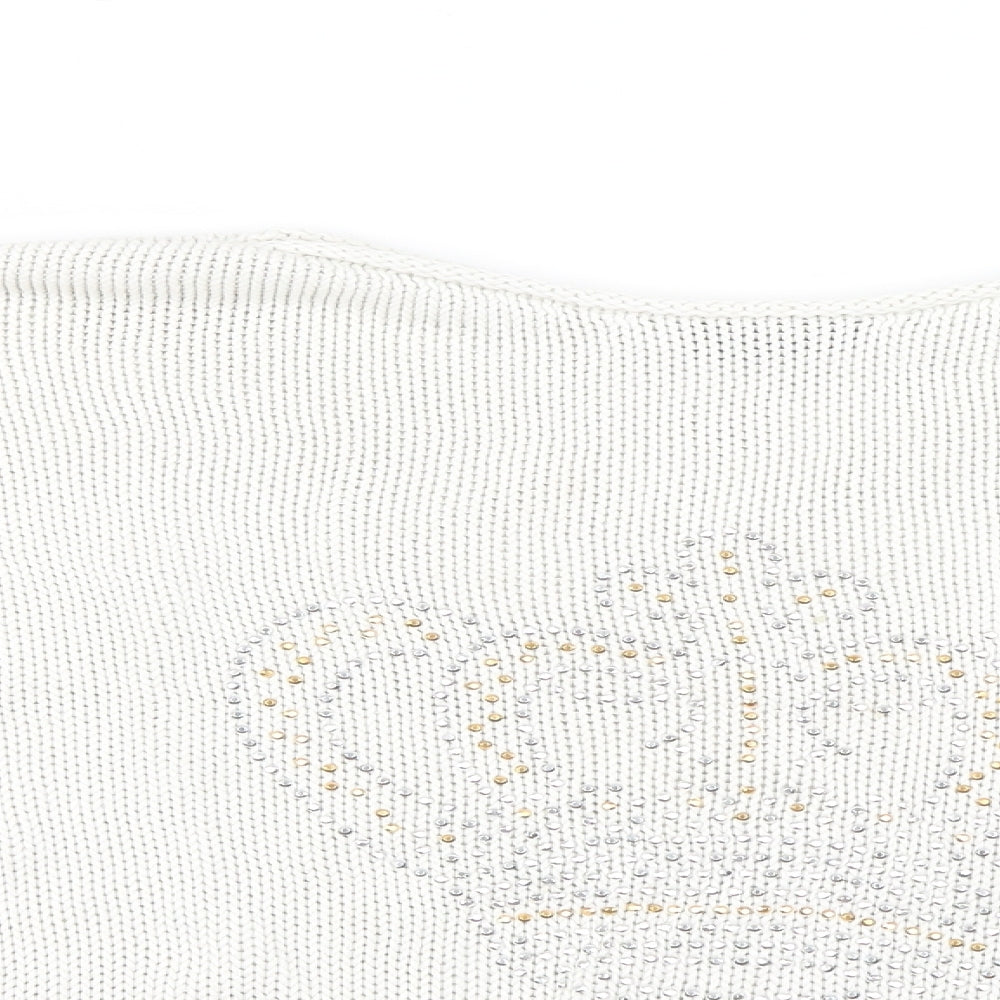 Topshop Womens Ivory  Knit Pullover Jumper Size 10