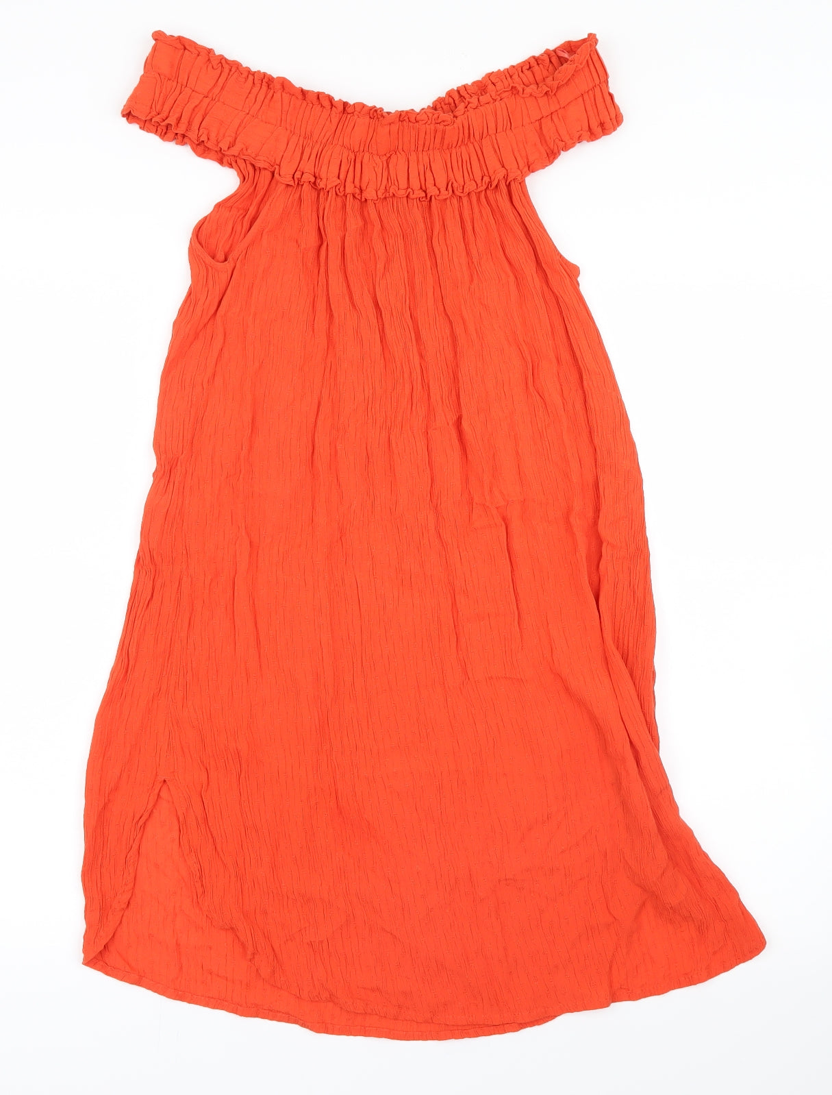 NEXT Womens Orange   Shirt Dress  Size 8  - Beach