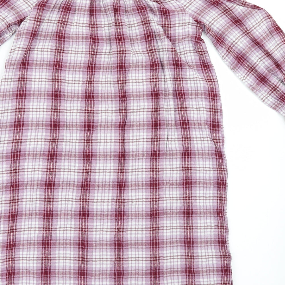 New Look Womens Pink Check  Shirt Dress  Size 10
