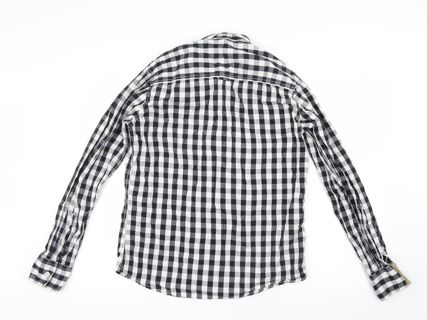 Mens UK Size M Flying Machine Blue  Button-Up Long Sleeve Casual Shirt