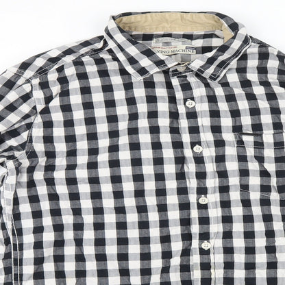 Mens UK Size M Flying Machine Blue  Button-Up Long Sleeve Casual Shirt