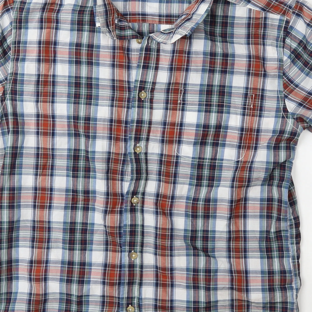 PEP&CO Mens Blue Check   Button-Up Size S