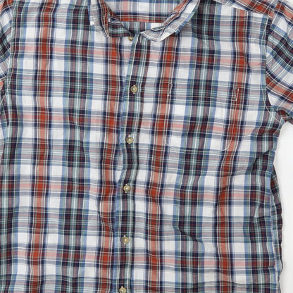 PEP&CO Mens Blue Check   Button-Up Size S
