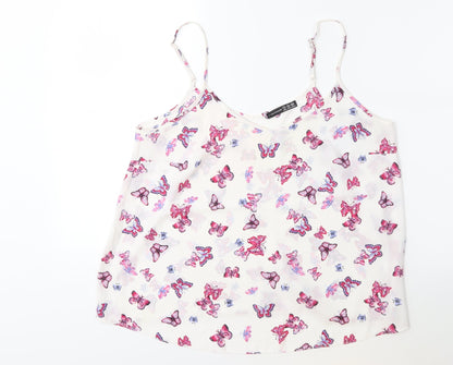 Atmosphere Womens Pink Floral  Basic Blouse Size 14