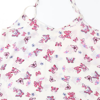 Atmosphere Womens Pink Floral  Basic Blouse Size 14