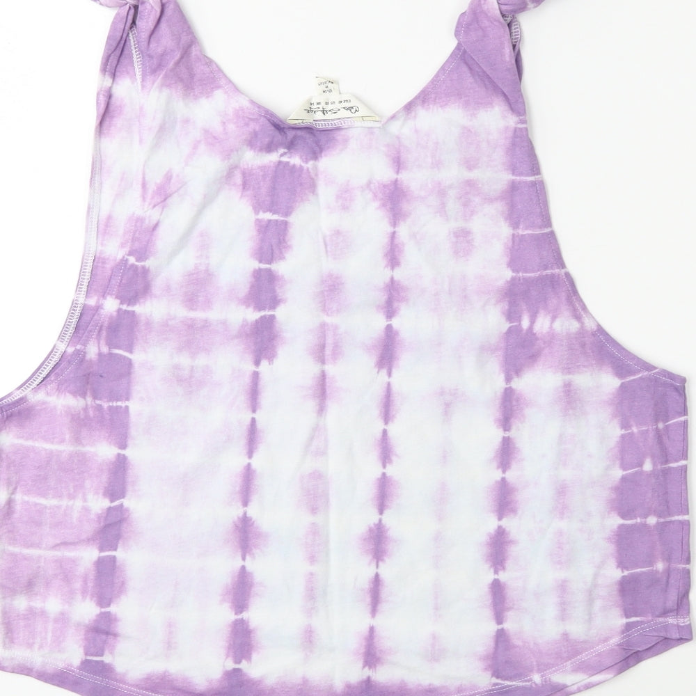 Miss Selfridge Womens Purple   Basic Tank Size 14