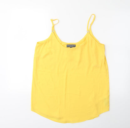 Dorothy Perkins Womens Yellow   Basic Blouse Size 12