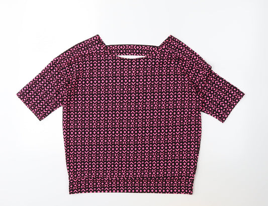 Womens UK Size 6 NEXT Pink Basic T-Shirt