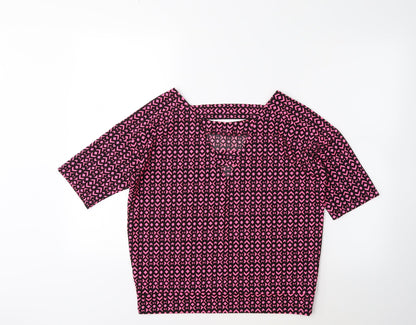 Womens UK Size 6 NEXT Pink Basic T-Shirt