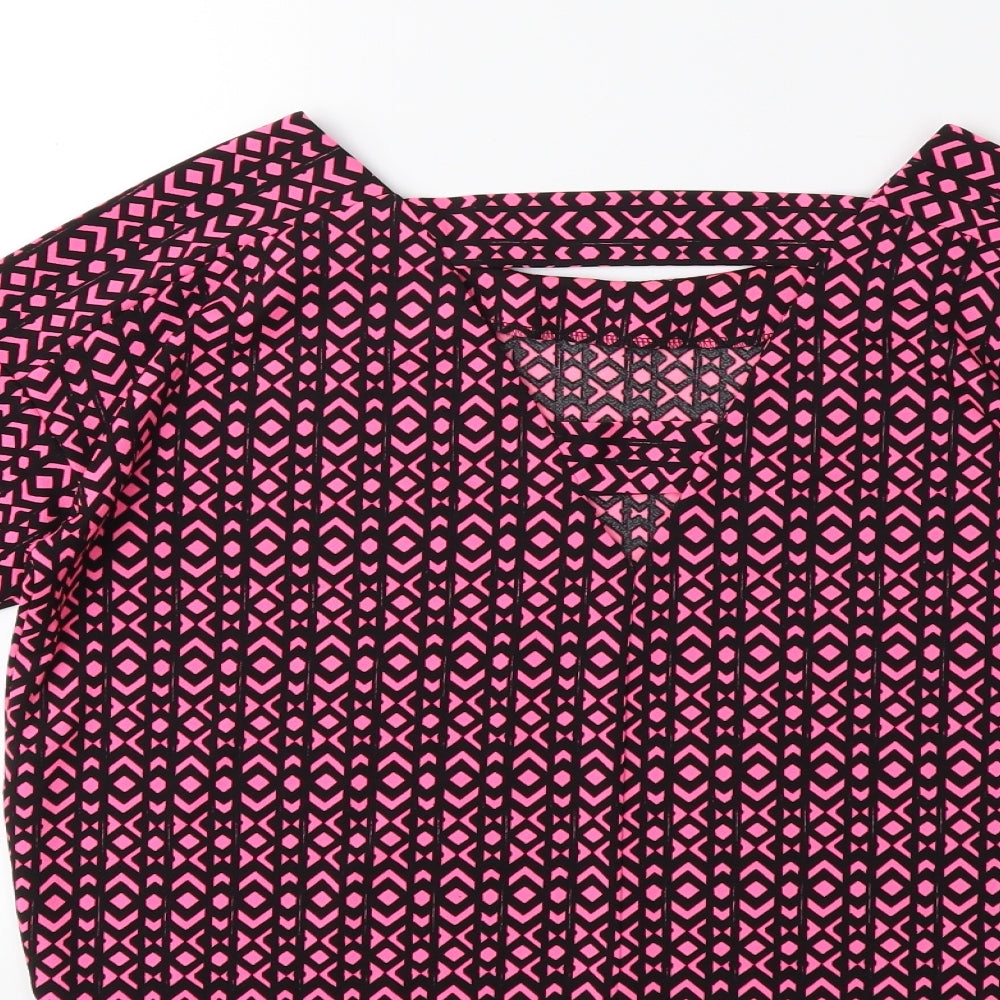 Womens UK Size 6 NEXT Pink Basic T-Shirt