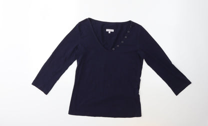 Per Una Womens Blue   Basic T-Shirt Size 10