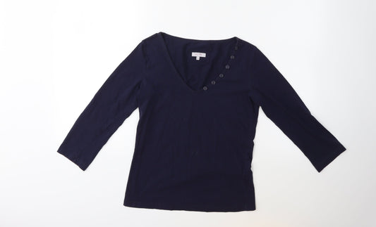 Per Una Womens Blue   Basic T-Shirt Size 10