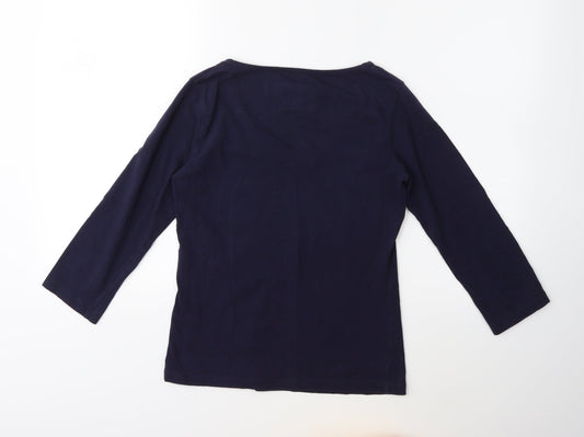 Per Una Womens Blue   Basic T-Shirt Size 10