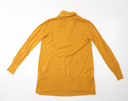 Primark Womens Yellow  Knit Cardigan Jumper Size 6