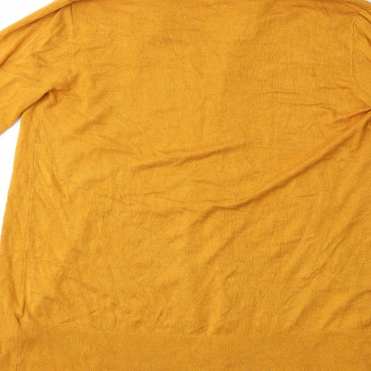 Primark Womens Yellow  Knit Cardigan Jumper Size 6
