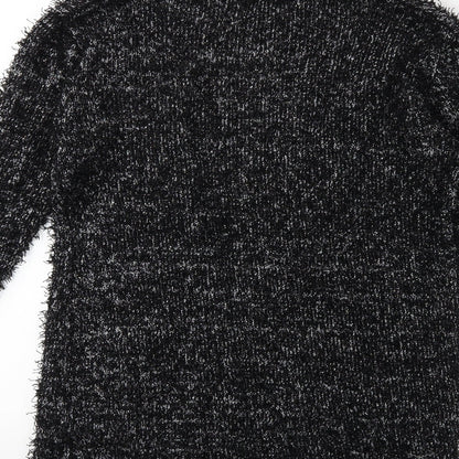 South Womens Black  Knit Cardigan Jumper Size 14