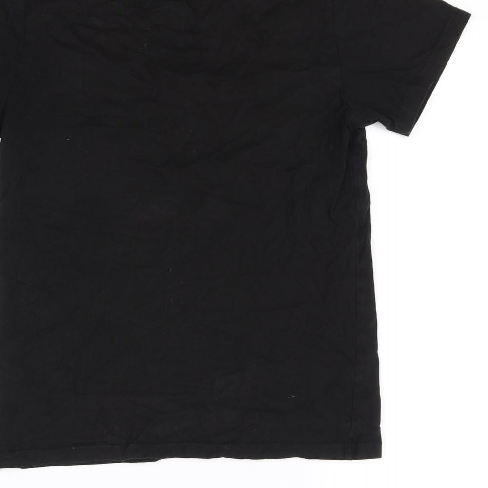 H&M Girls Black   Basic T-Shirt Size 9-10 Years