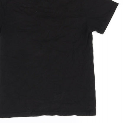 H&M Girls Black   Basic T-Shirt Size 9-10 Years