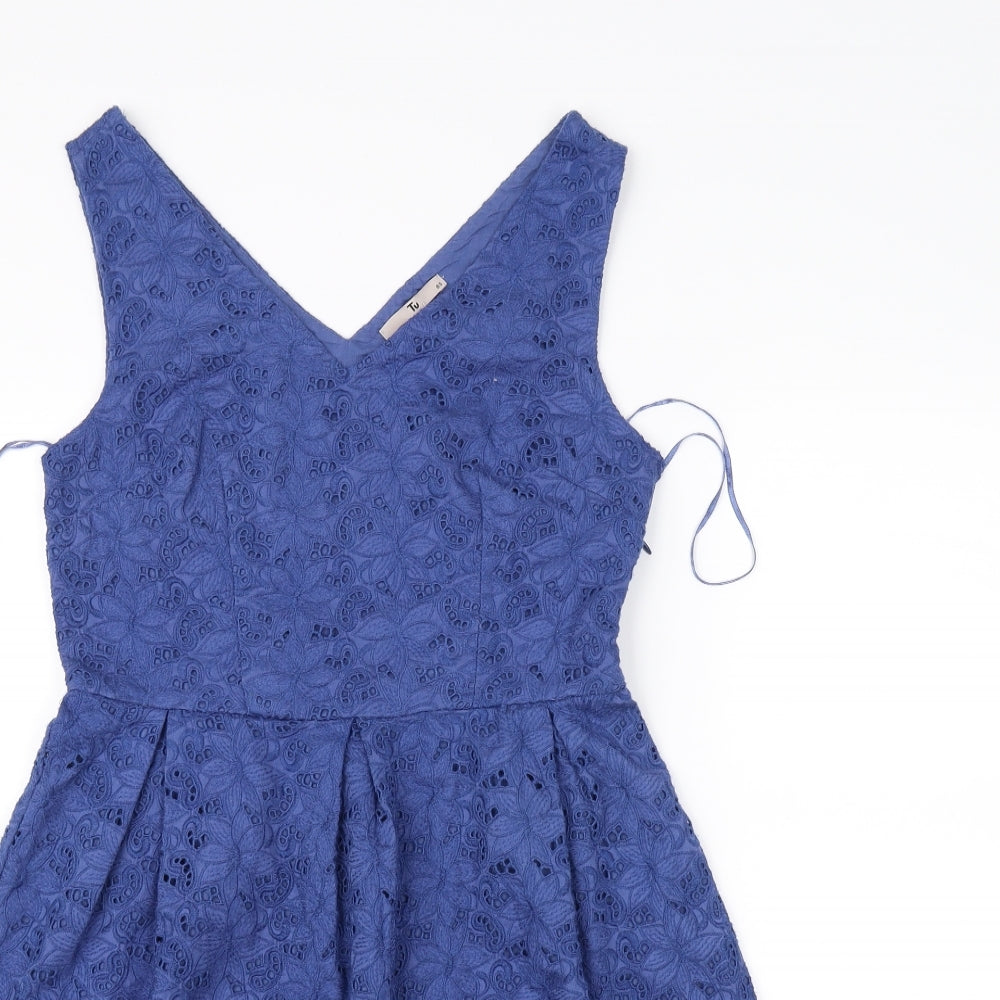 TU Womens Blue   Fit & Flare  Size 8