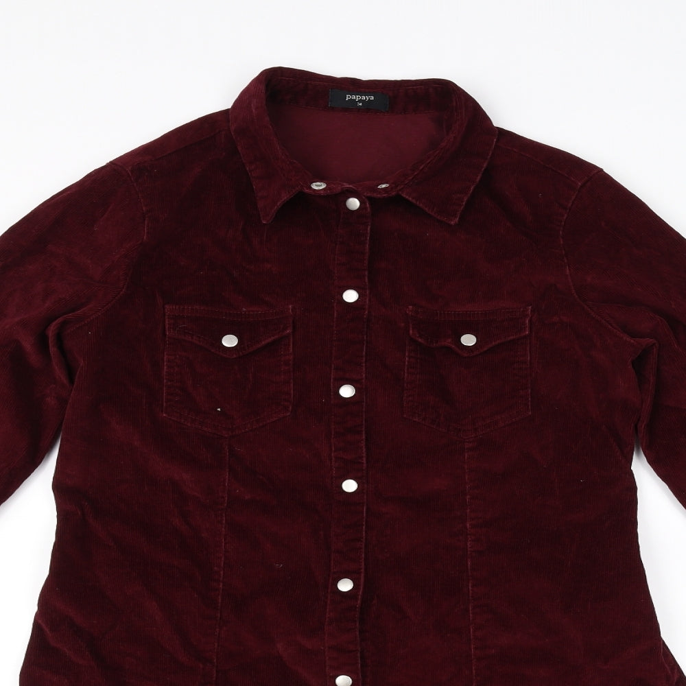 Papaya Womens Purple   Jacket Coat Size 14