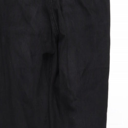 Womens UK Size 12 deniem & co Regular Fit Straight Black Jeans