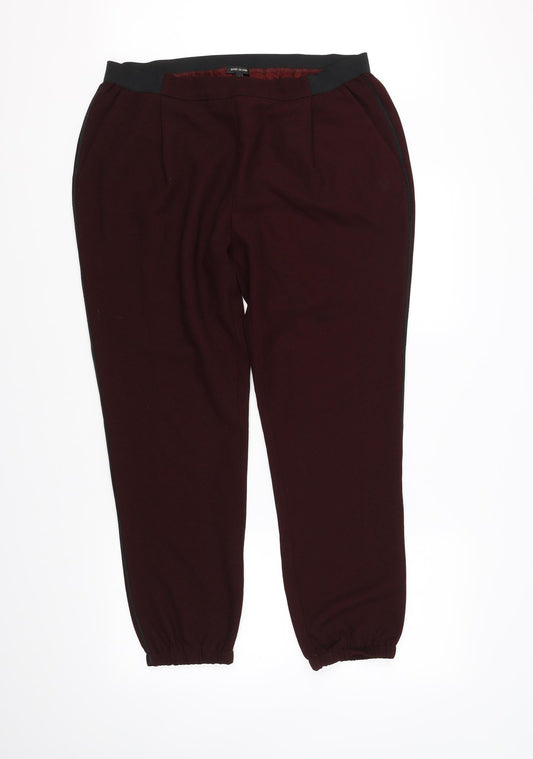 River Island Womens Red   Trousers  Size 14 L29 in