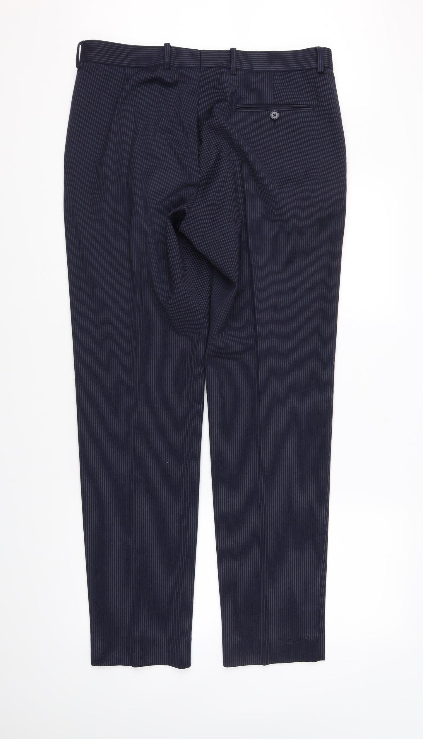 M&S  Womens Blue   Trousers  Size M L32 in
