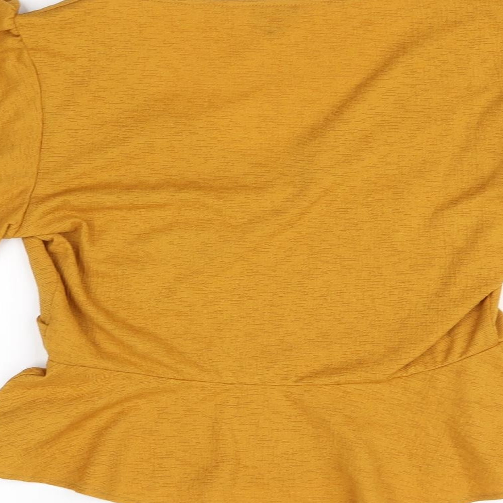 Womens UK Size 10 Miss Selfridge Orange Basic Blouse
