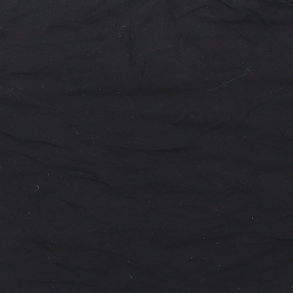 Womens UK Size S Zara Black Cropped T-Shirt