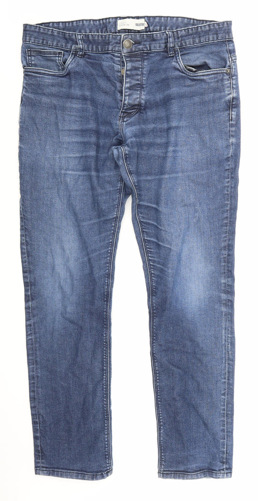 easy denim Mens Blue  Denim Skinny Jeans Size 36 in L32 in