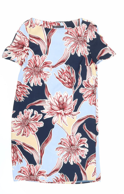 Marks and Spencer Womens Blue Floral  Slip Dress  Size 10