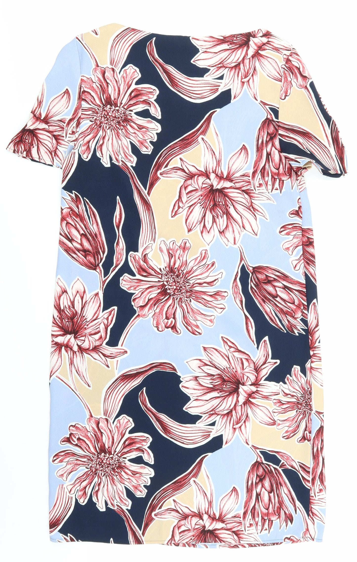 Marks and Spencer Womens Blue Floral  Slip Dress  Size 10