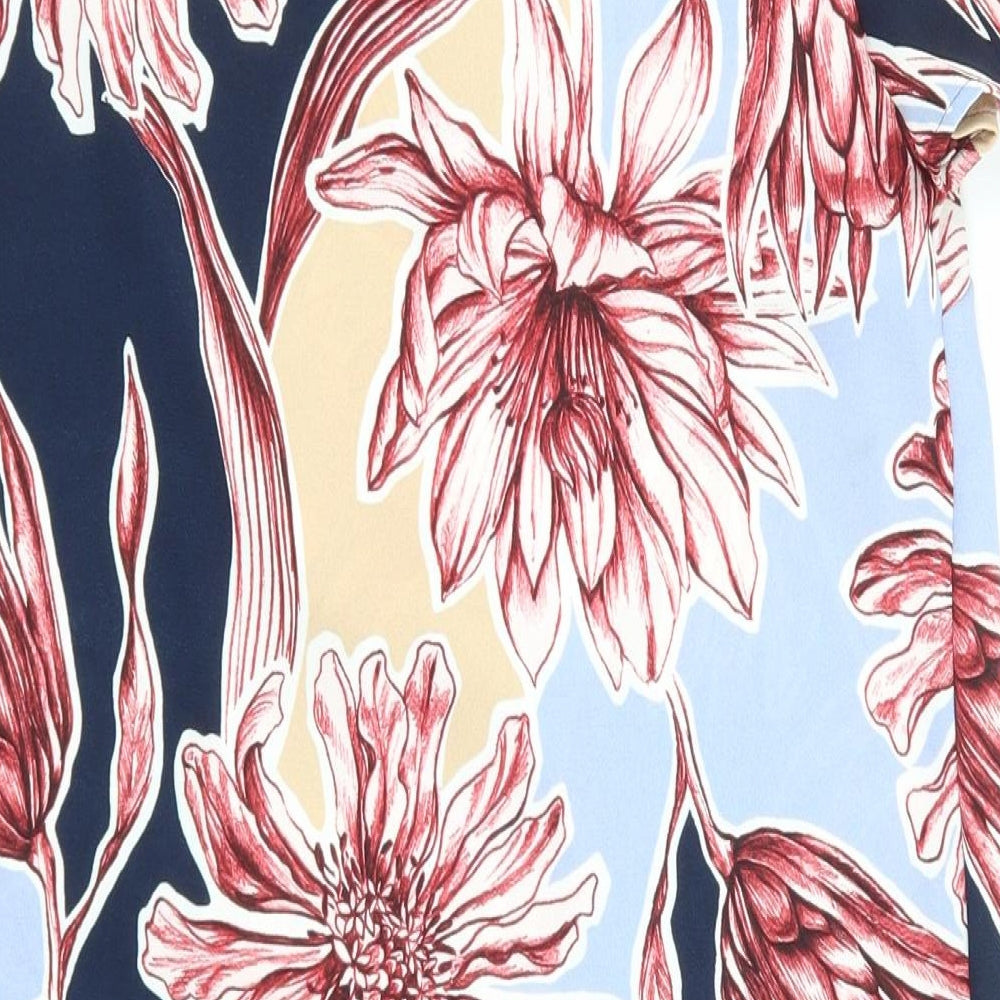 Marks and Spencer Womens Blue Floral  Slip Dress  Size 10