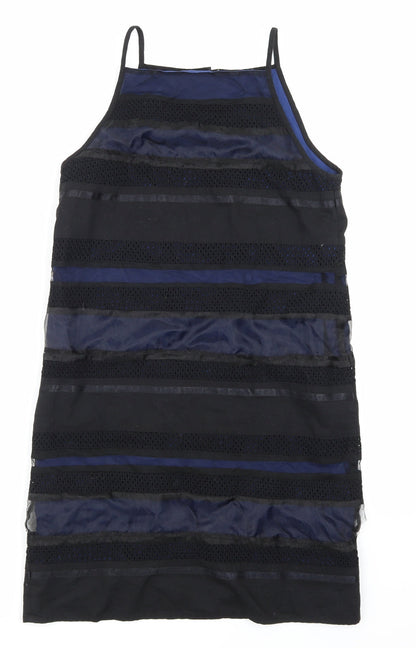 Finery Womens Black Striped  Pencil Dress  Size 8