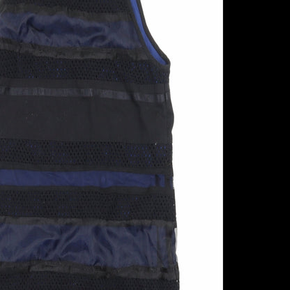 Finery Womens Black Striped  Pencil Dress  Size 8