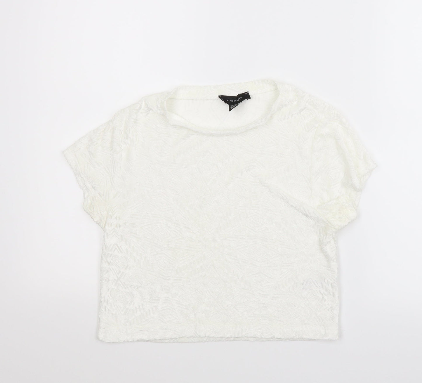 Atmosphere Womens White   Basic T-Shirt Size 14