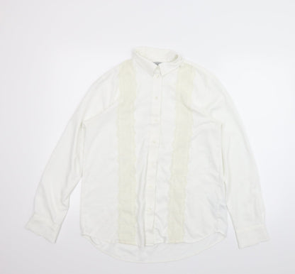 Womens UK Size 6 H&M White Basic Button-Up