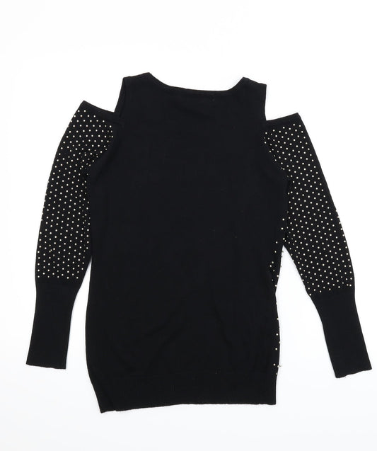 QED London Womens Black   Pullover Jumper Size S