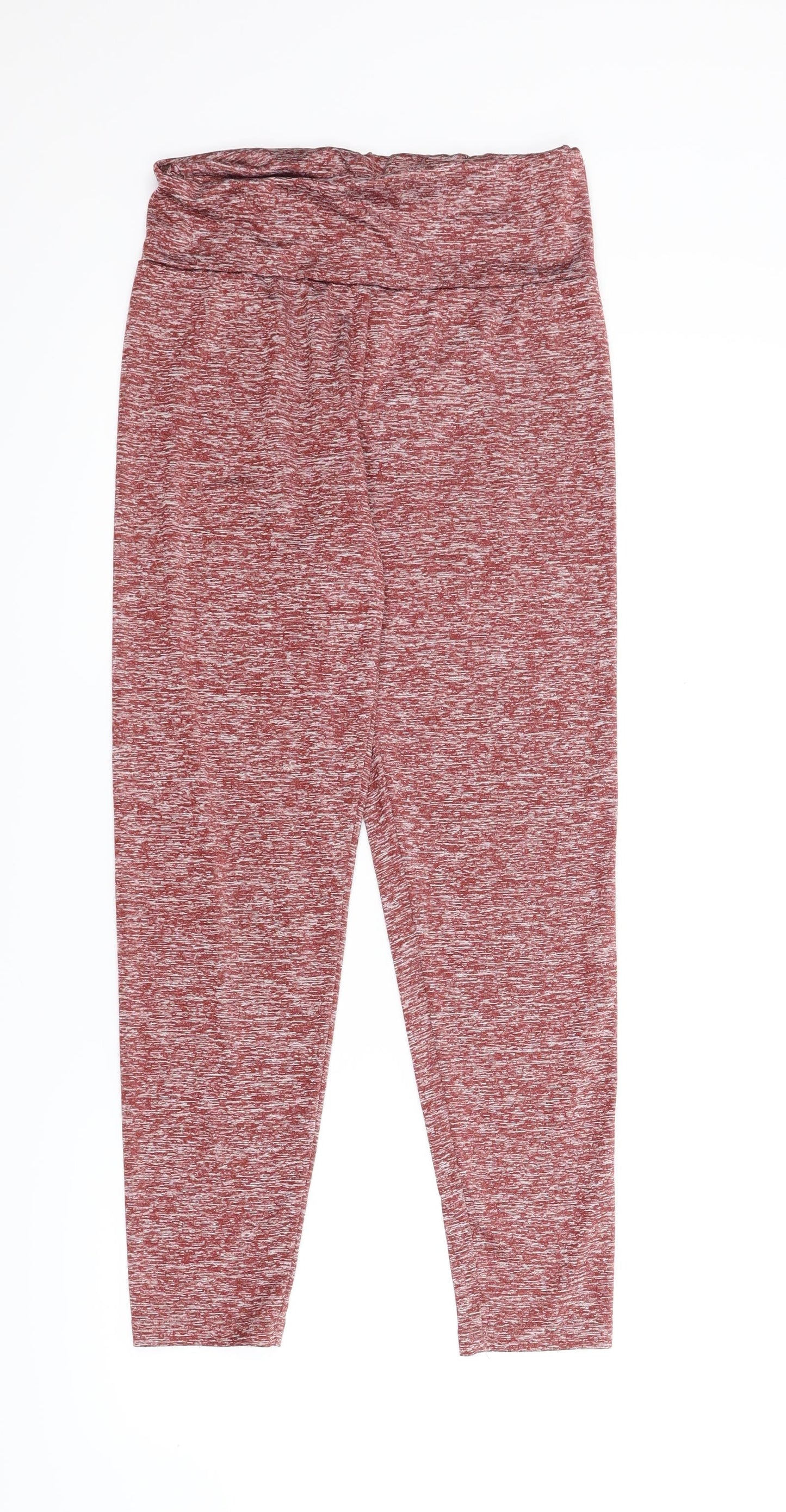 Womens UK Size S Preworn  Jogger Red Leggings
