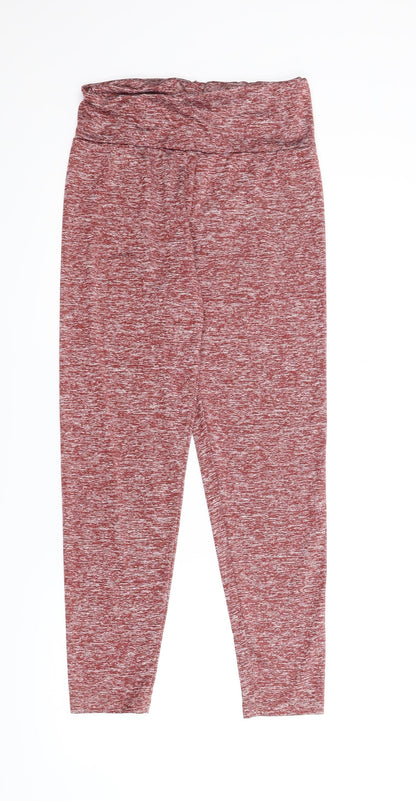 Womens UK Size S Preworn  Jogger Red Leggings