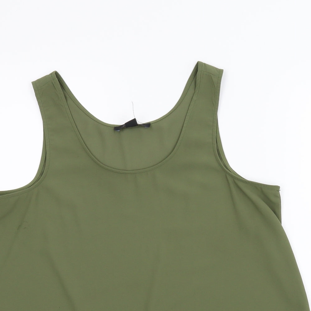 Womens UK Size 14 Atmosphere Green Basic Blouse