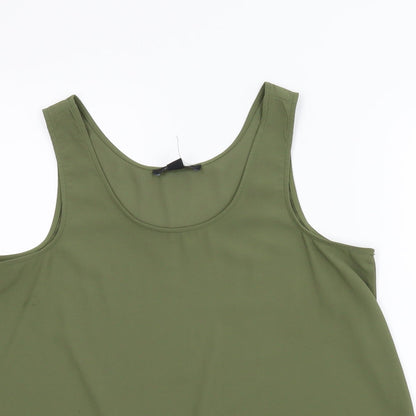 Womens UK Size 14 Atmosphere Green Basic Blouse